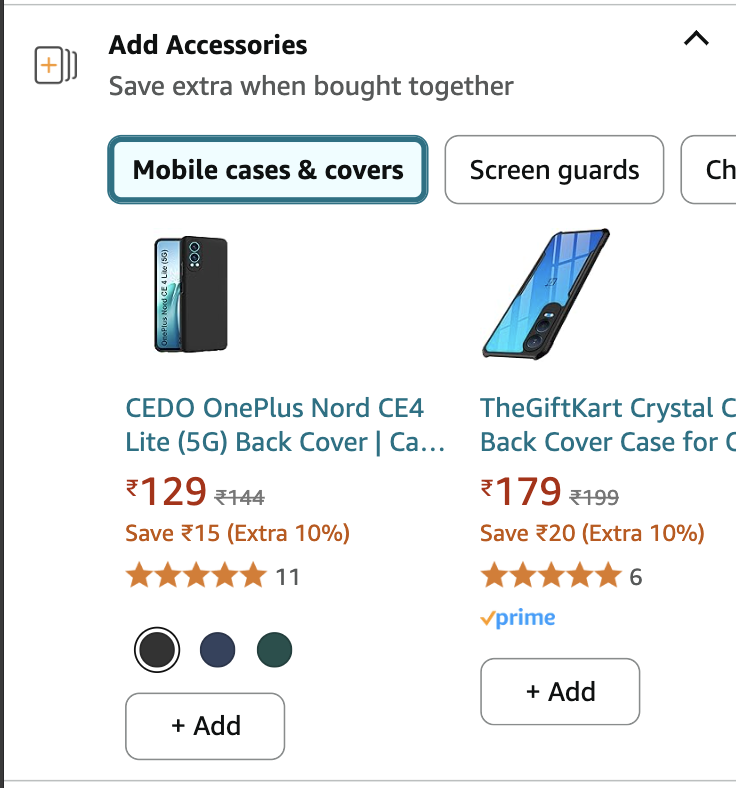 Amazon — Discounted Offers